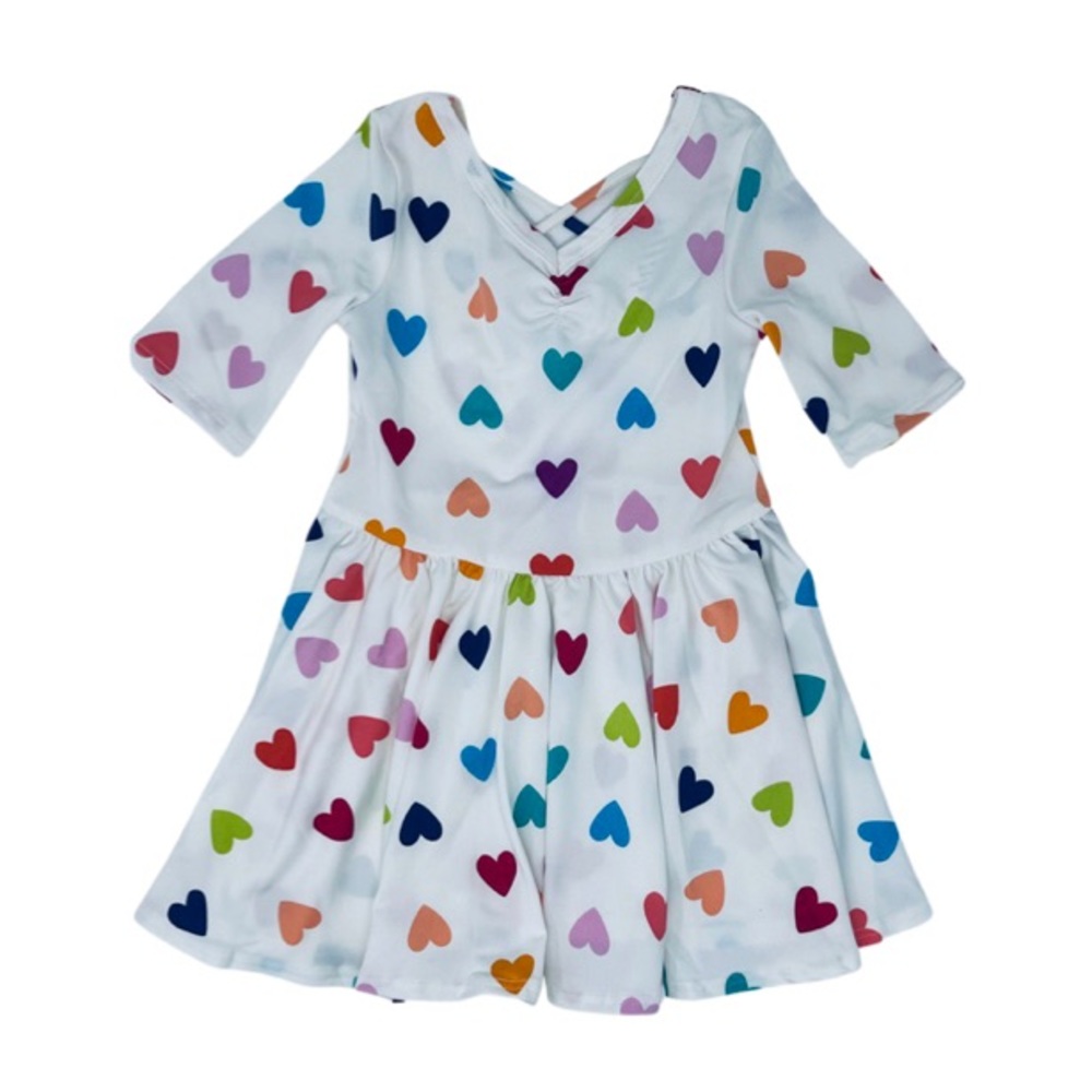 BNWT DotDotSmile rainbow hearts ballerina